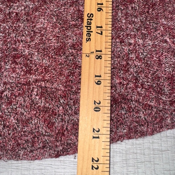 American Eagle Burgundy Marled Knit Long Sleeve Sweater Top XS - Picture 8 of 8